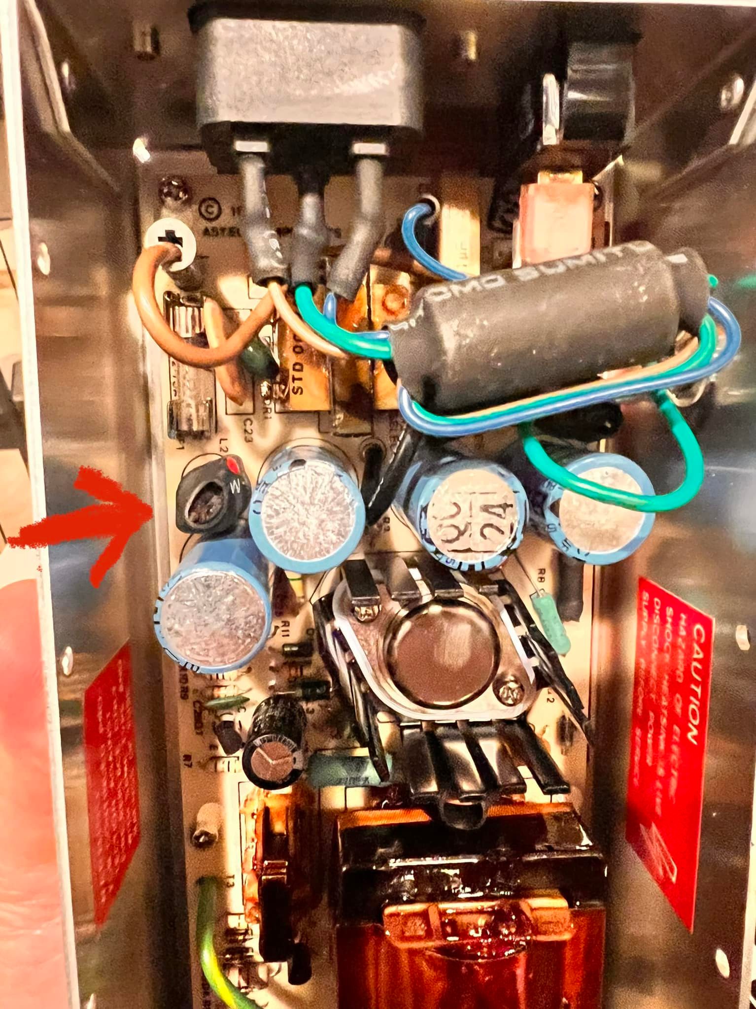 In the Apple IIe power supply below what is L2?