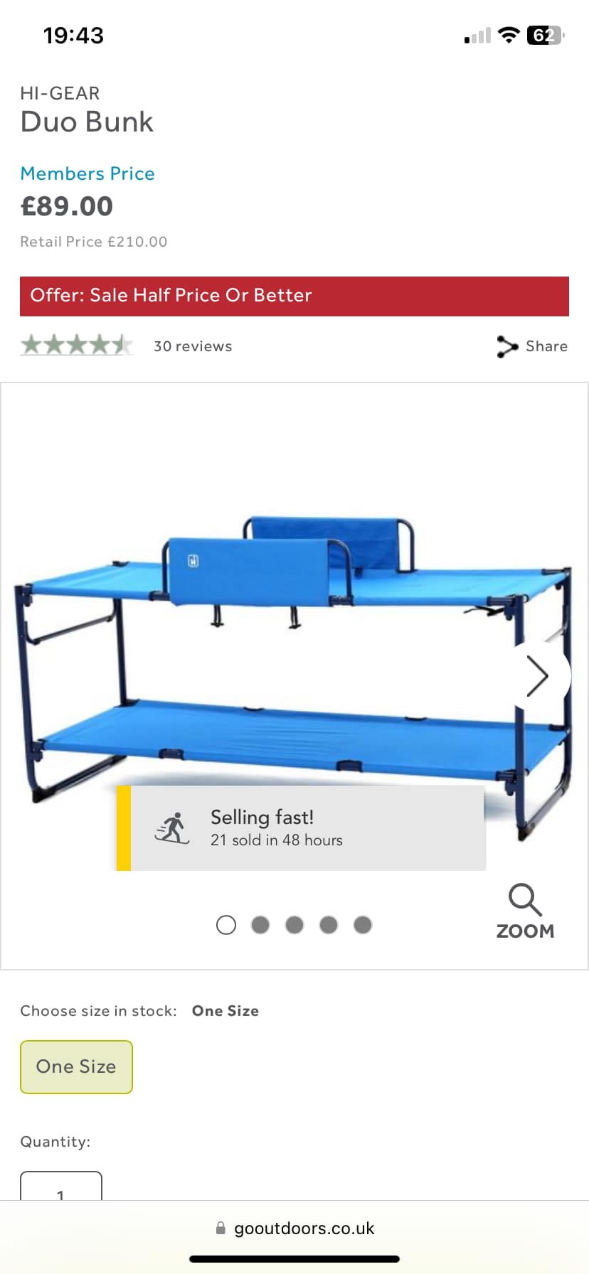 Hey, has anyone used the Hi-Gear Duo bunk in a Vango Icarus 500