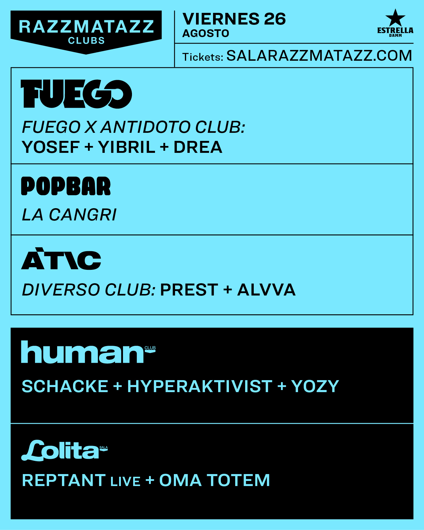 Razzmatazz - ¡Programación del fin de semana en... | Facebook