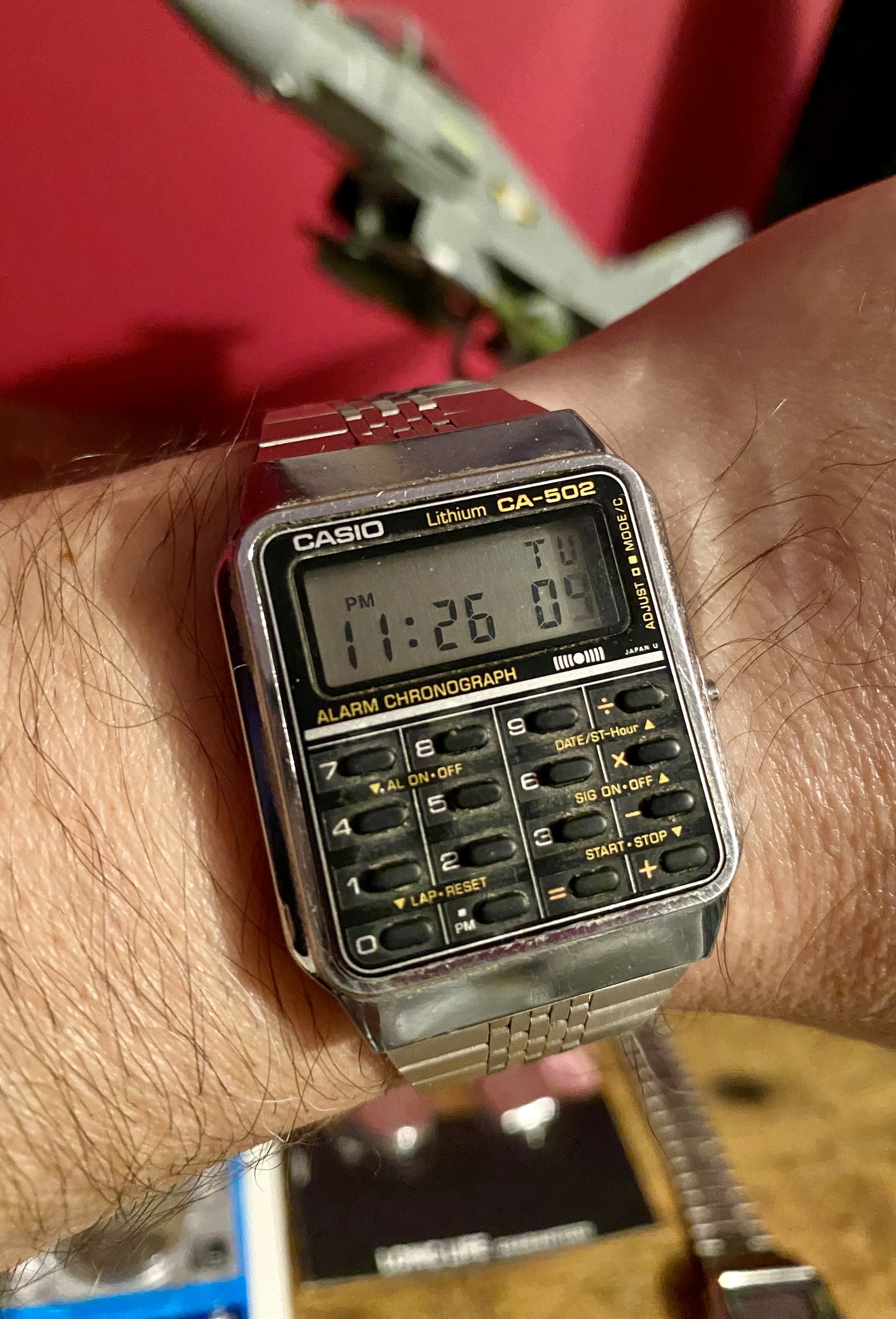 Casio W34 not bad for 40 odd years old CASIO ALARM CHRONOGRAPH