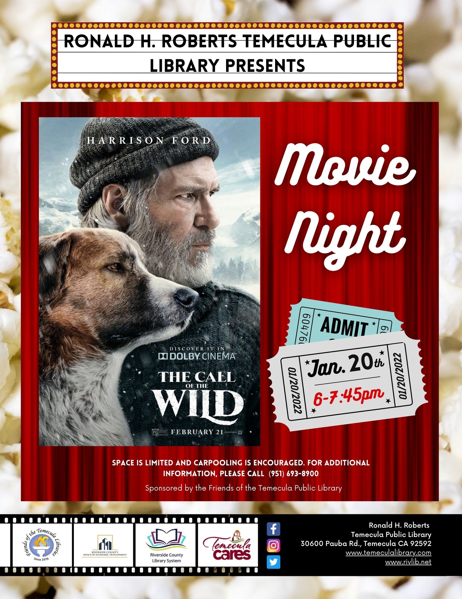 Movie Night @ the library is... - Temecula Public Library | Facebook