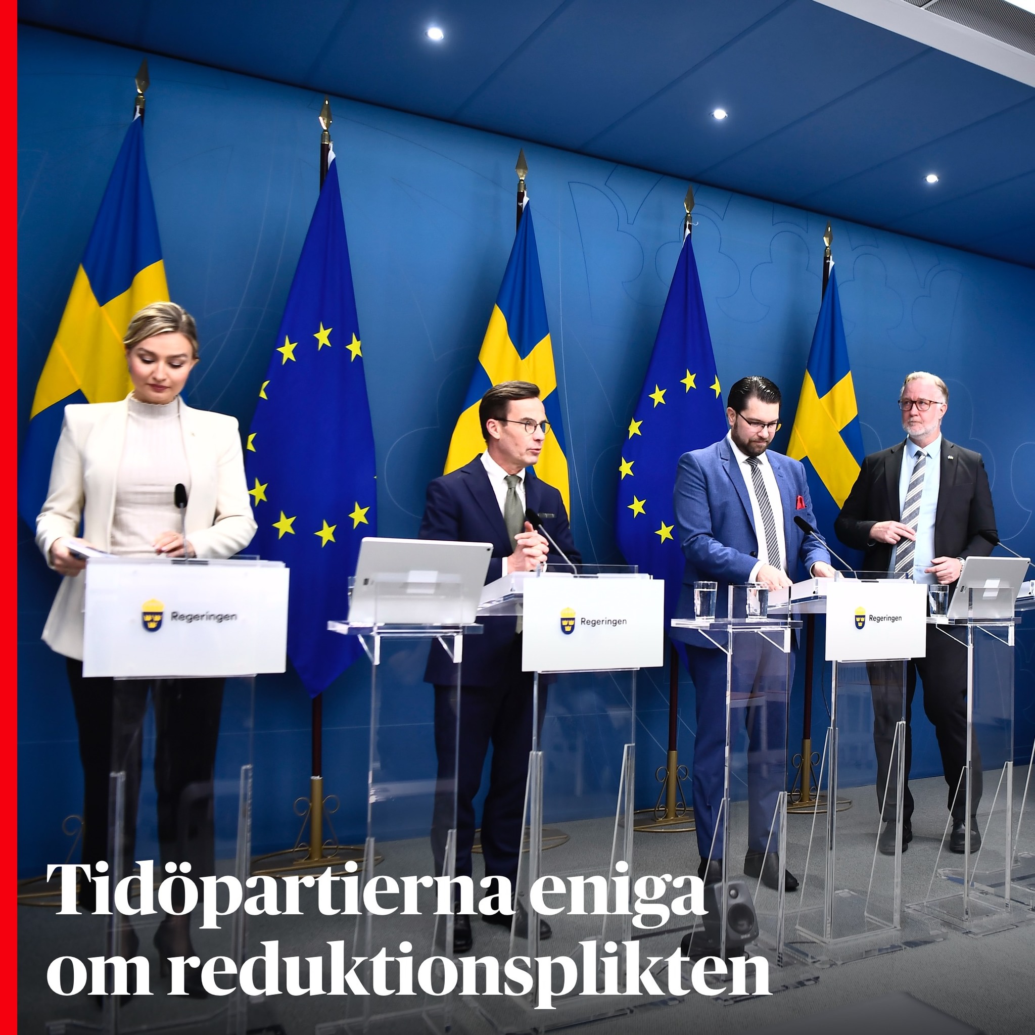 Dagens Nyheter - Reduktionsplikten sänks till sex procent för både