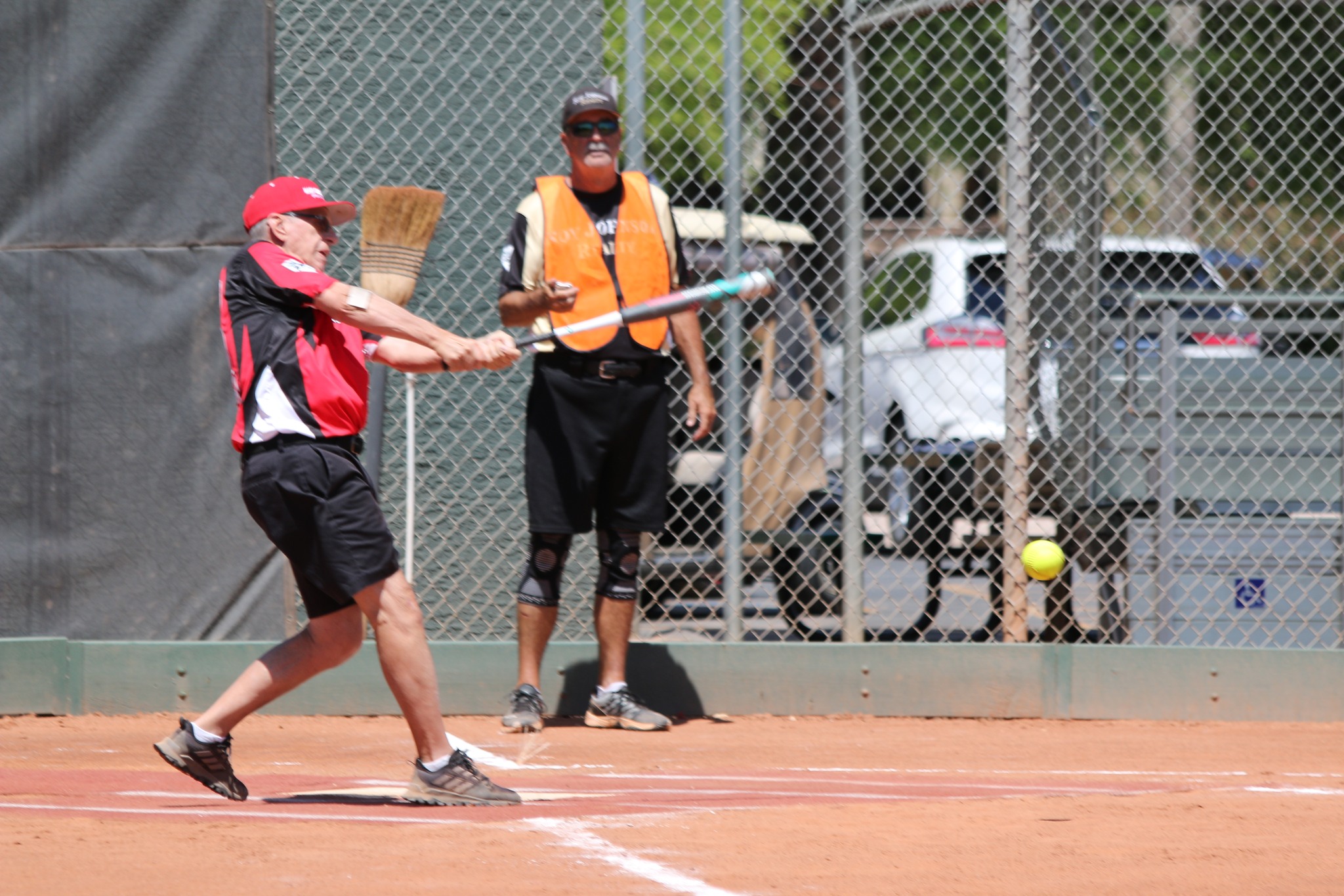 Jack Williams hitting his patented shot to left field. ***Did you 