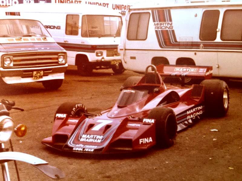 John Watson driving his Brabham BT45 around circuit Zolder in 1977