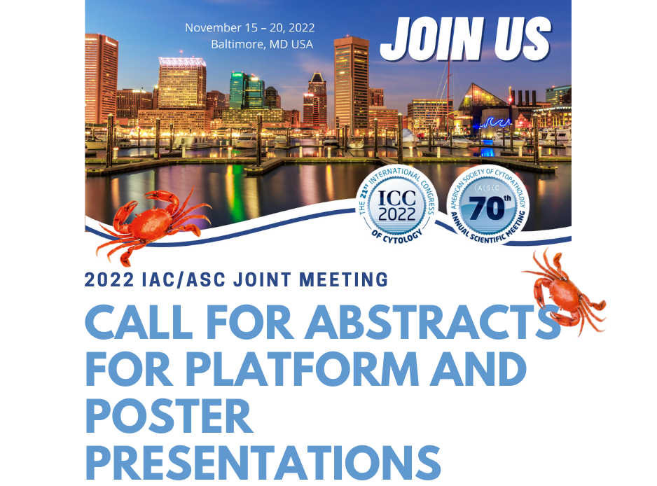 American Society of Cytopathology - Call for Abstracts for Platform and ...