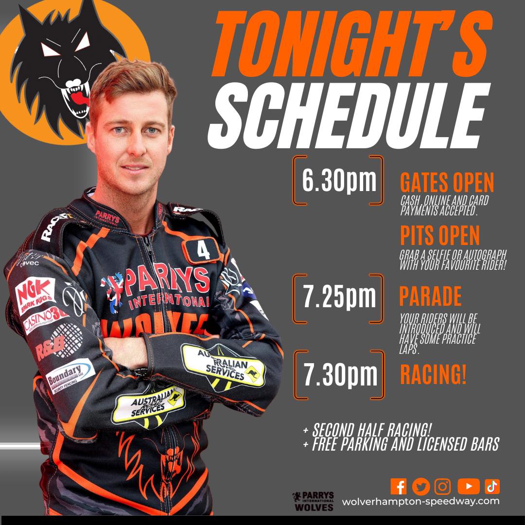 Wolves Speedway - ⬇️ Here is tonight’s schedule: 🐺 🟠 KIDS... | Facebook