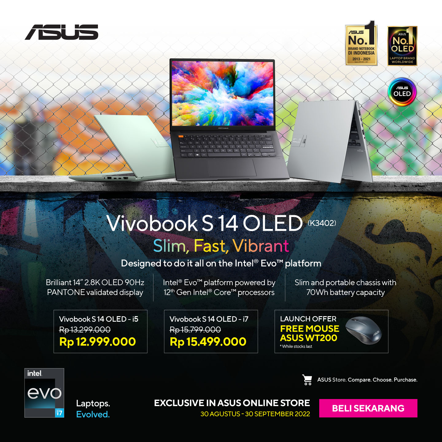 ASUS - Si laptop tipis dan cepat, Vivobook S14 OLED... | Facebook