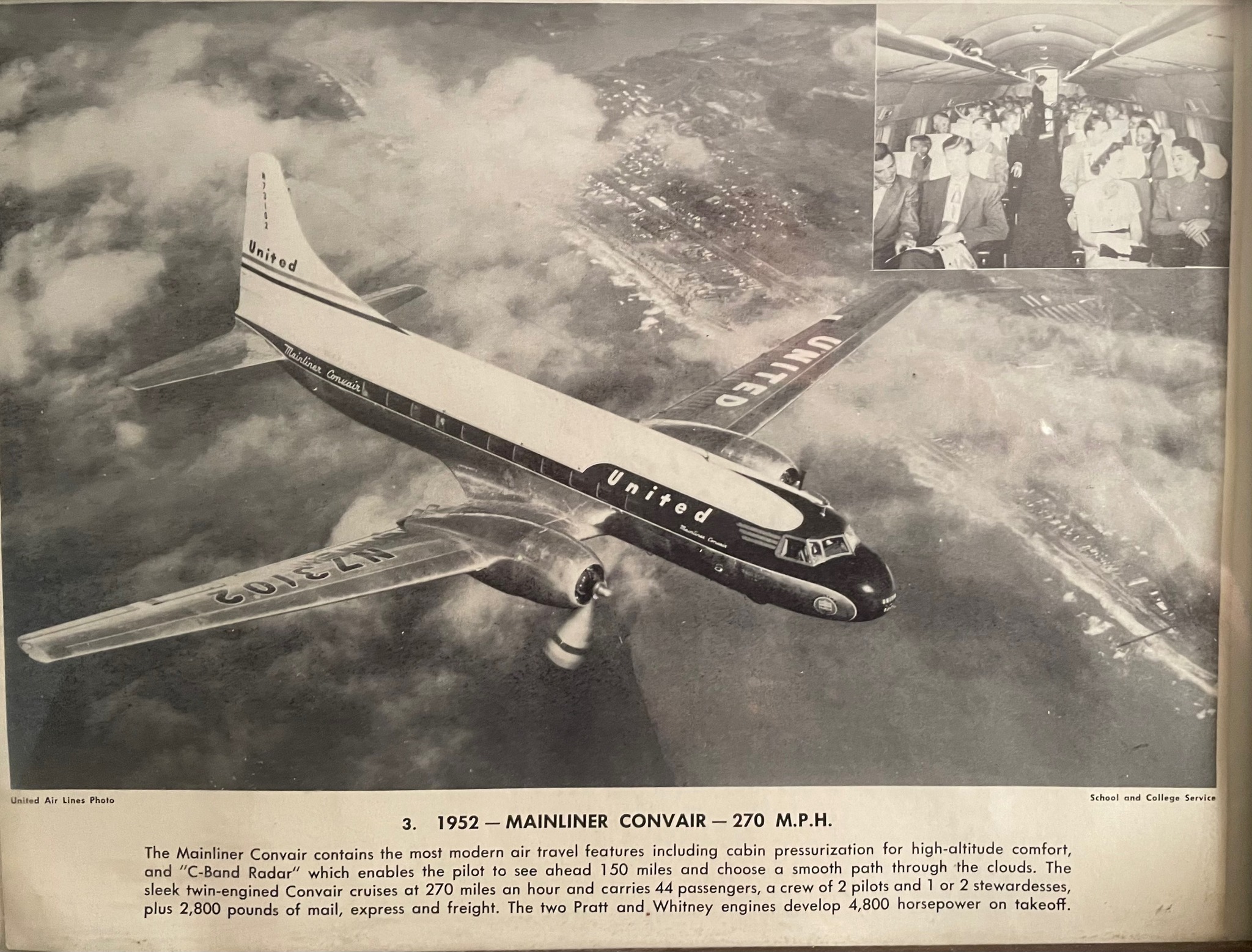 United Airlines history book from 1958 found at Powell's