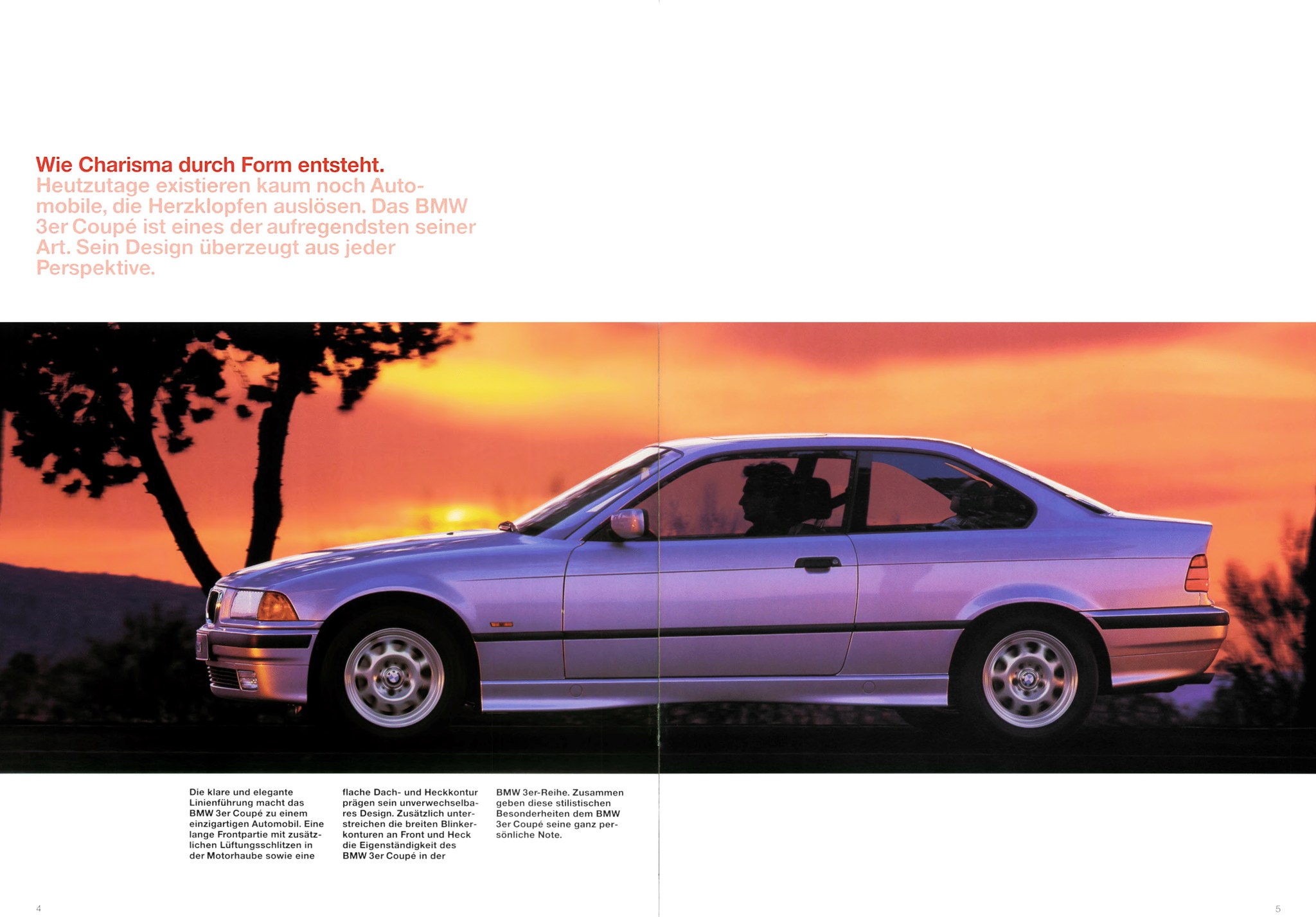 1998 BMW E36 3-Series Coupé Brochure. Germany.