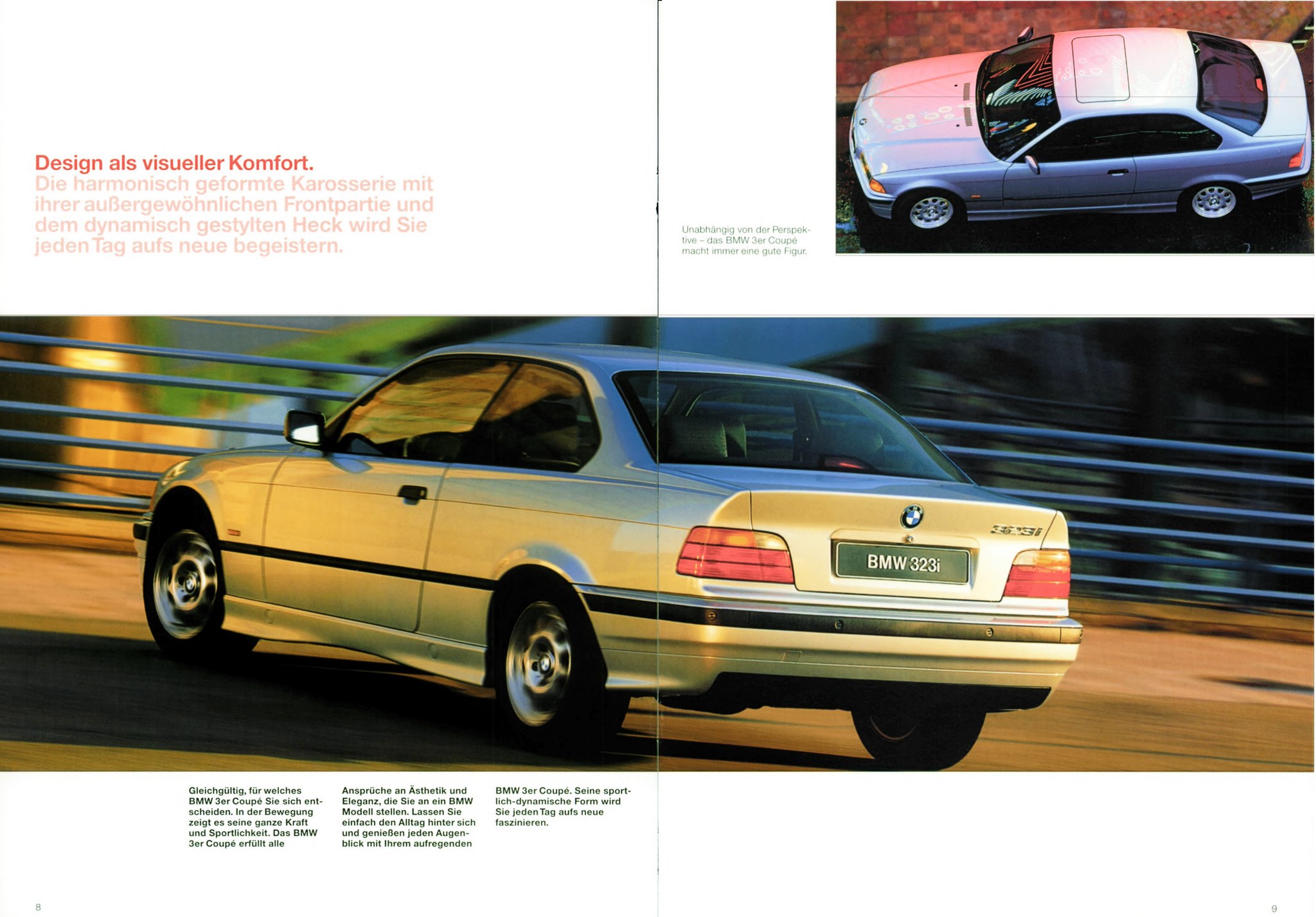 1998 BMW E36 3-Series Coupé Brochure. Germany.