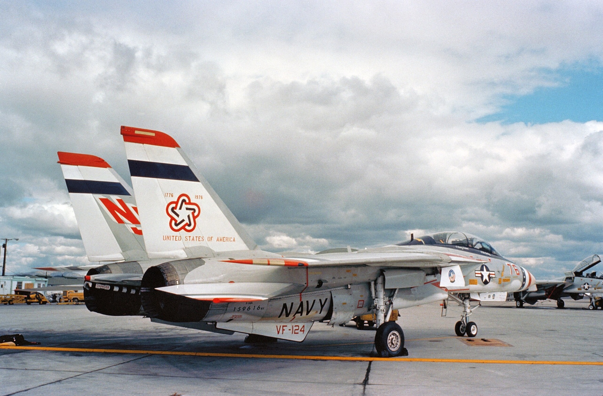 F-14A Tomcat 159616 of VF-124 in Bicentennial colors This VF-124