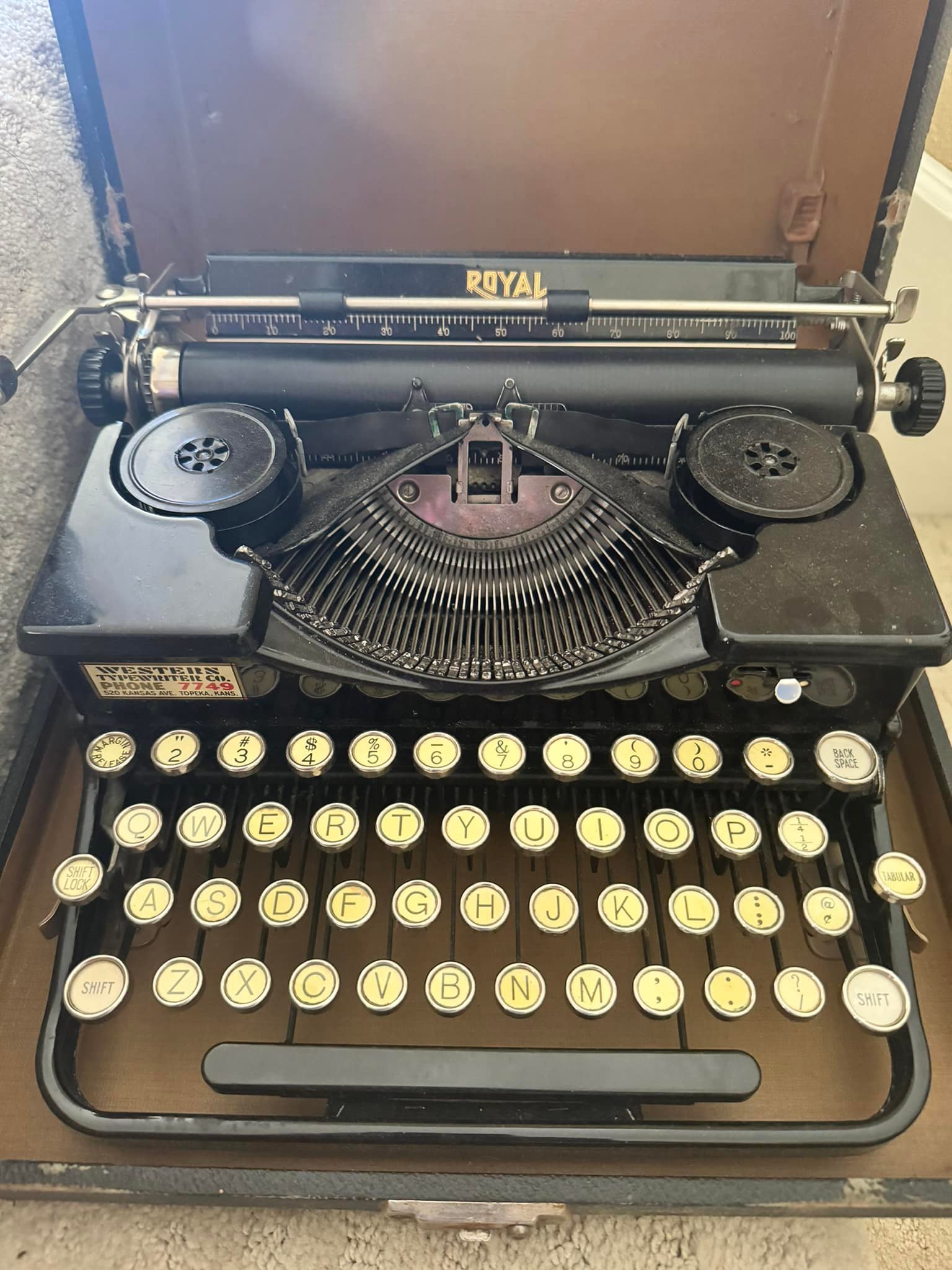 What is the history of my Royal portable typewriter?