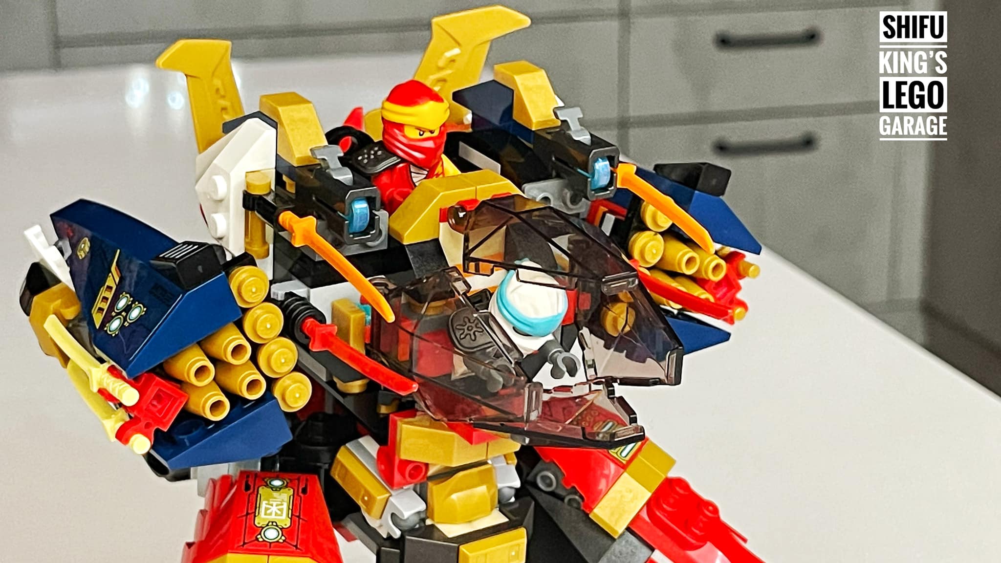 71765 2in1 moc Creat new battle mech set A. 2 seats Missile robot