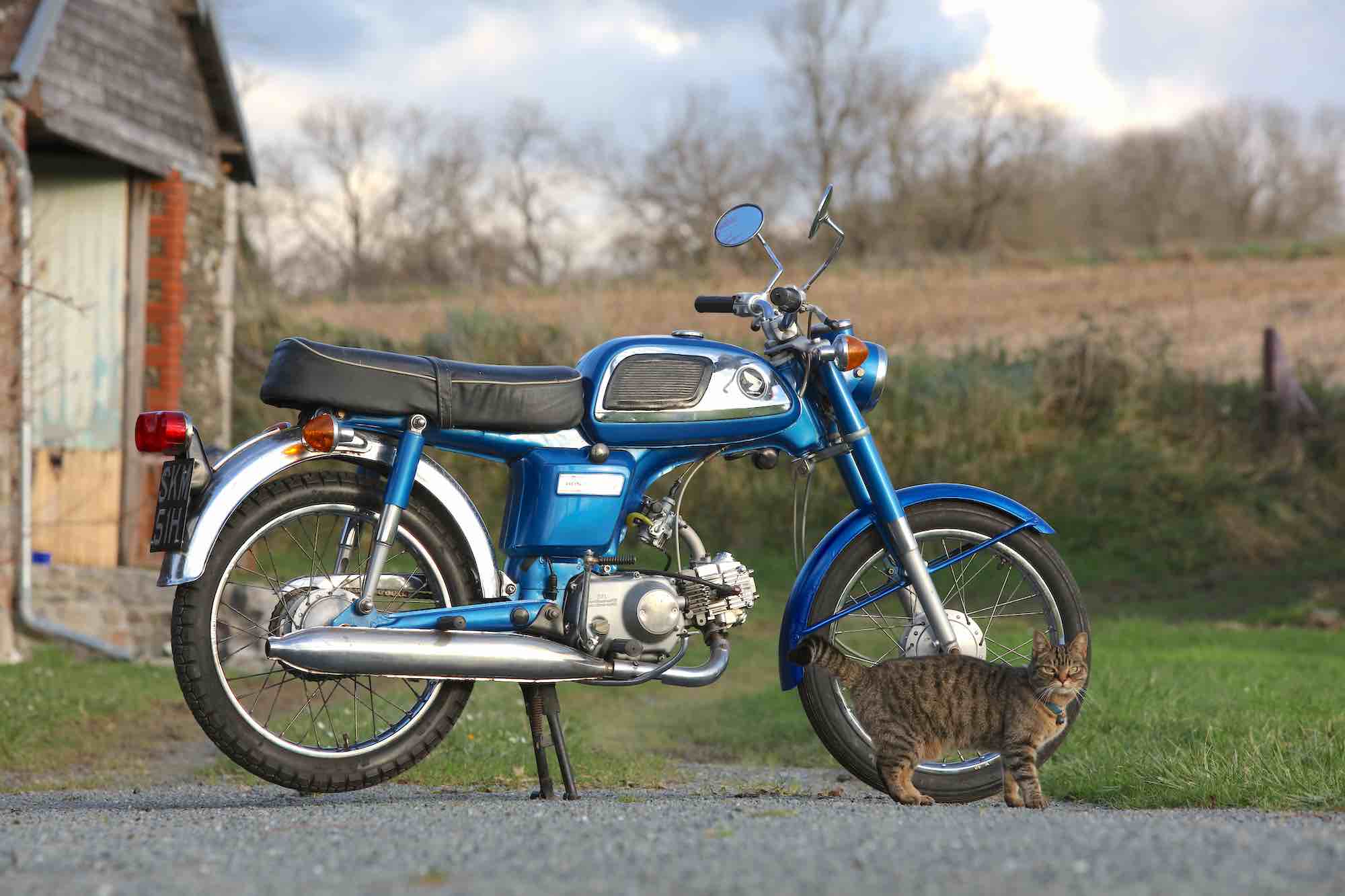 1969 Honda SS 50. 49cc of pure fun, on a small bike. Seen at a 