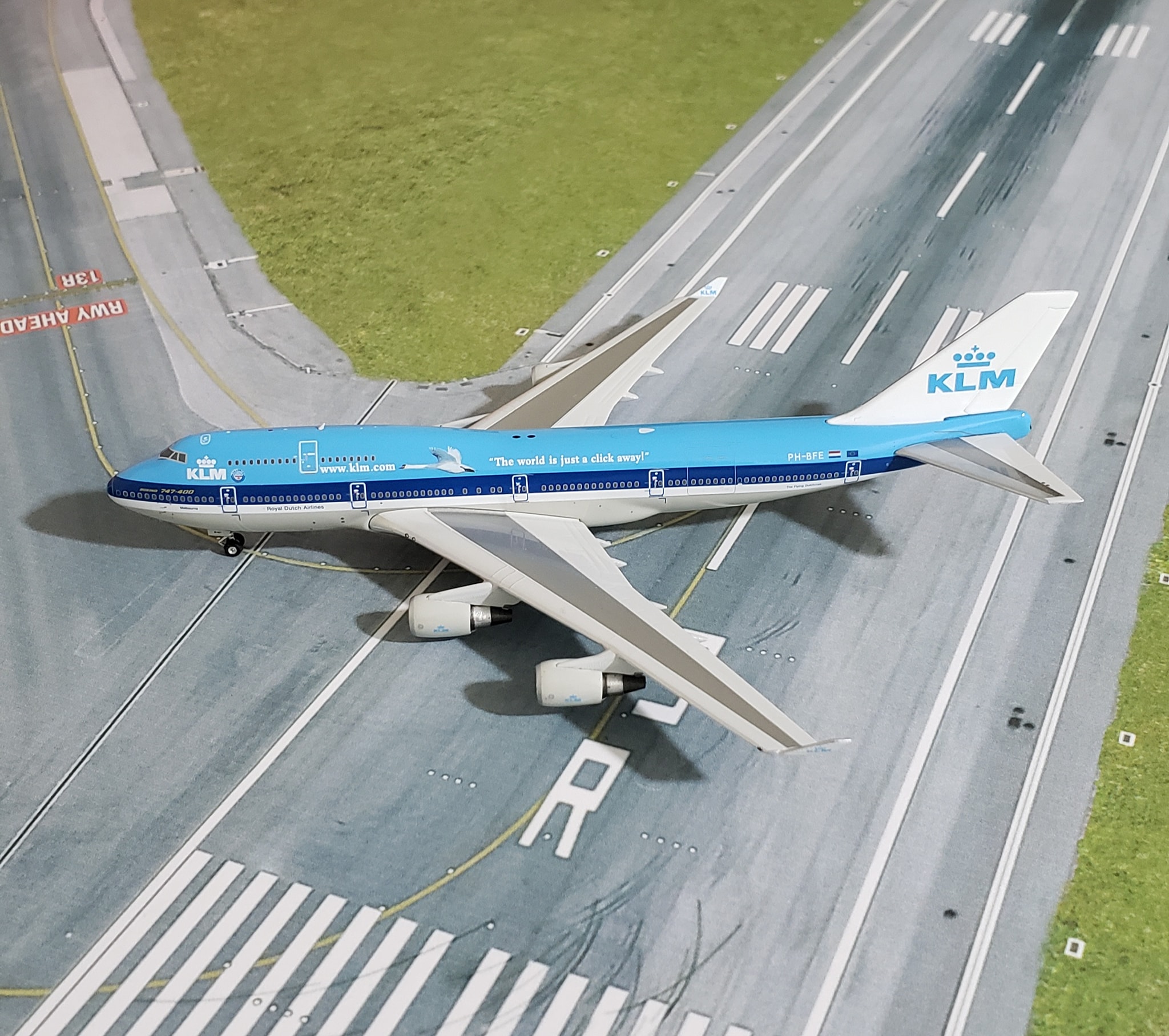 KLM 747 PlaneTags made from PH-BFD aircraft skin