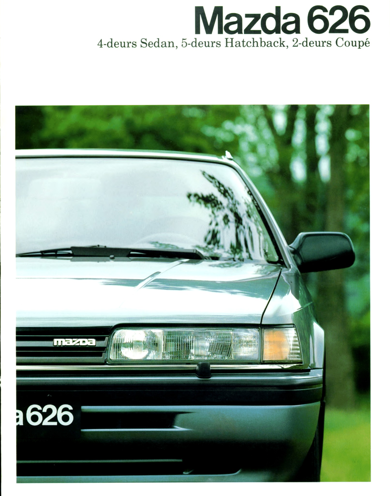 1988 Mazda 626 Brochure. Netherlands. GD/GV.