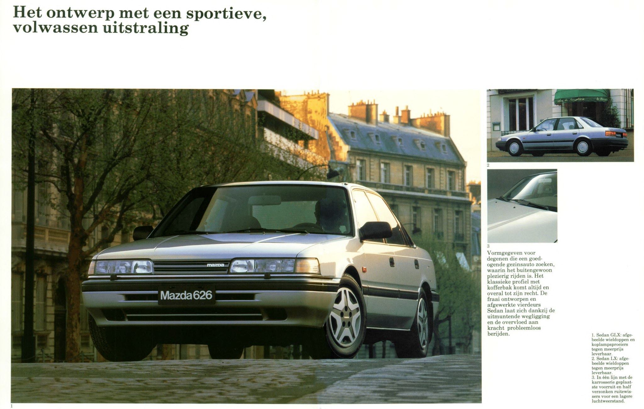 1988 Mazda 626 Brochure. Netherlands. GD/GV.