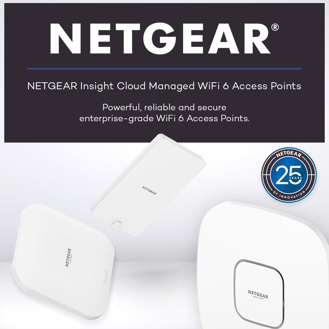 NETGEAR WAX610W Insight Managed Wi-Fi 6 AX1800 Dual-Band PoE