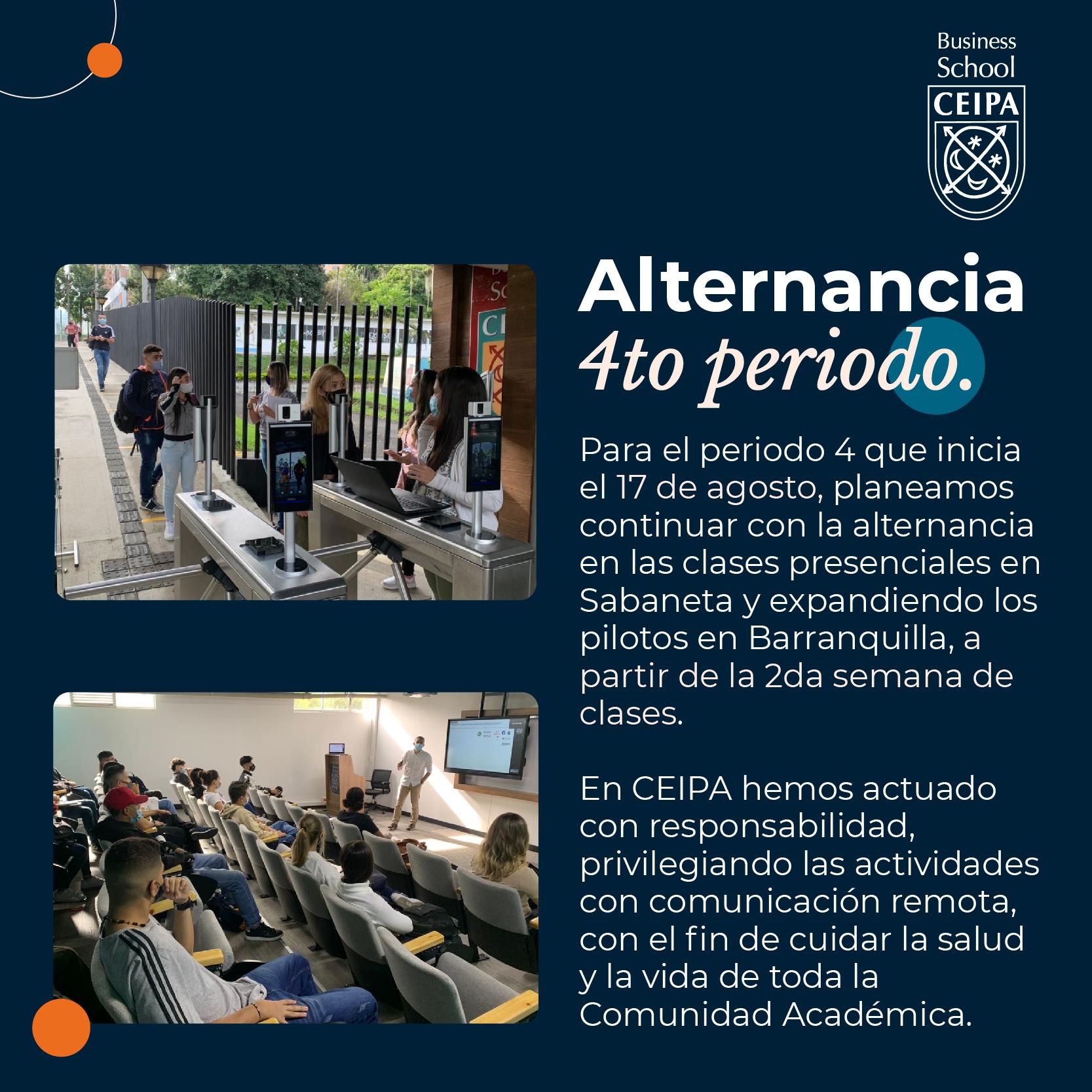 CEIPA - Durante el 4to periodo continuaremos con nuestro...