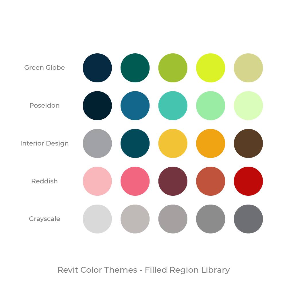 REVIT 4U | Revit Color Palette - Filled Region Library for better ...