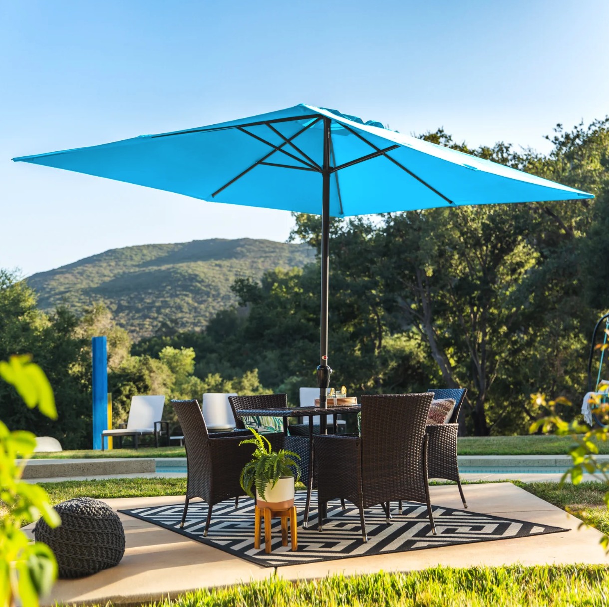 extra large patio table umbrella Tangkula 13FT Double-sided Umbrella, Twin with Crank Handle, Turquoise Color:Yellow/Black Talon this base can hold KENNY RACING PERFORMANCE CHAMELEON Hard Para E-Glass Fly Rod Blank 7' 2