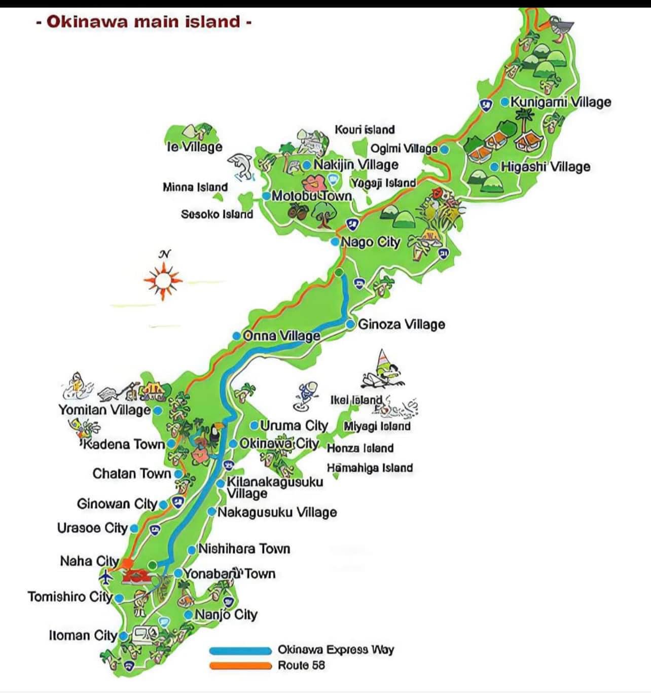 Okinawa Yellow Pages 2009 publication with detailed maps and