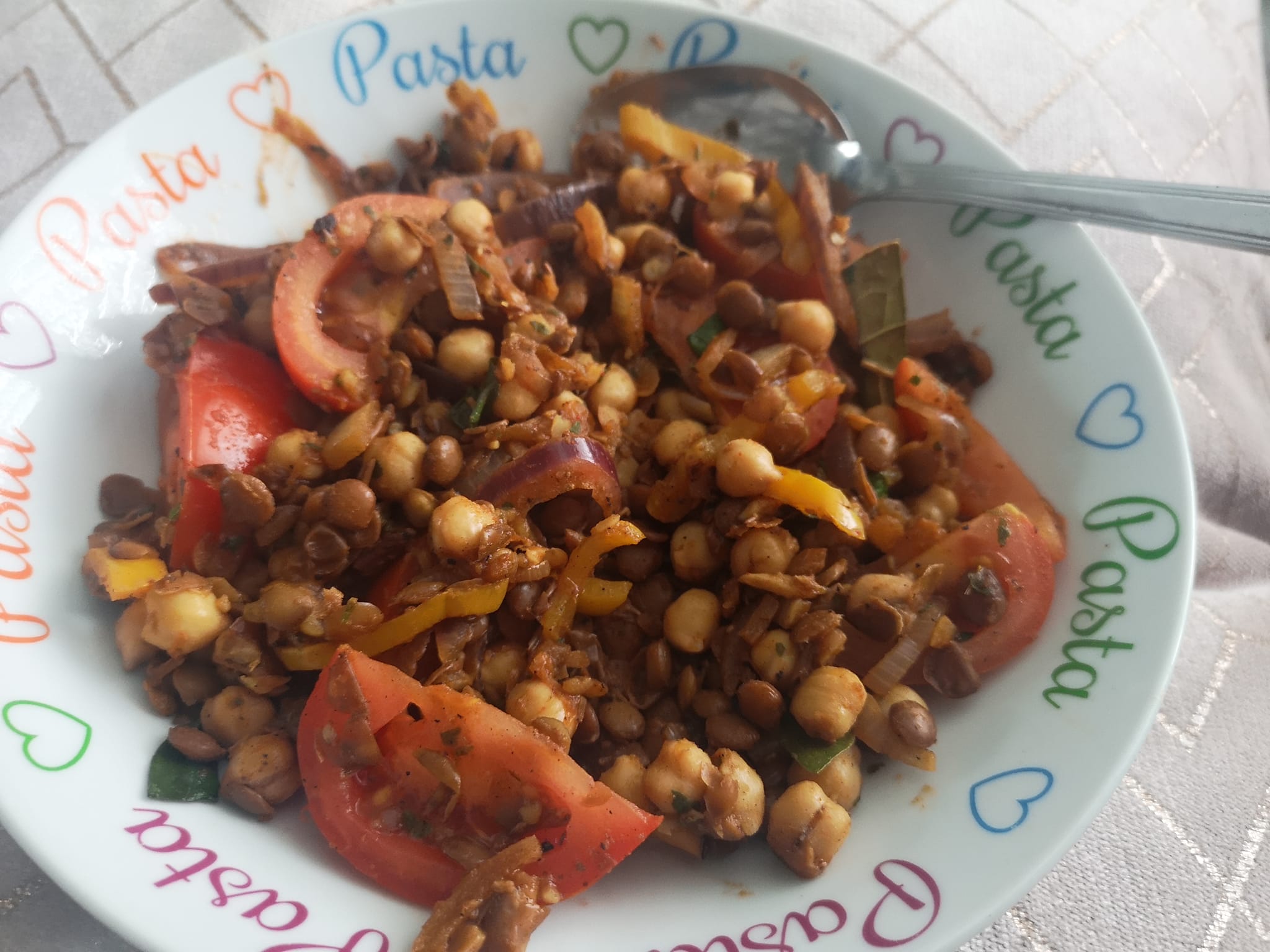 Another vegan masterclass lunch, vegan doner, mixed with smoked 