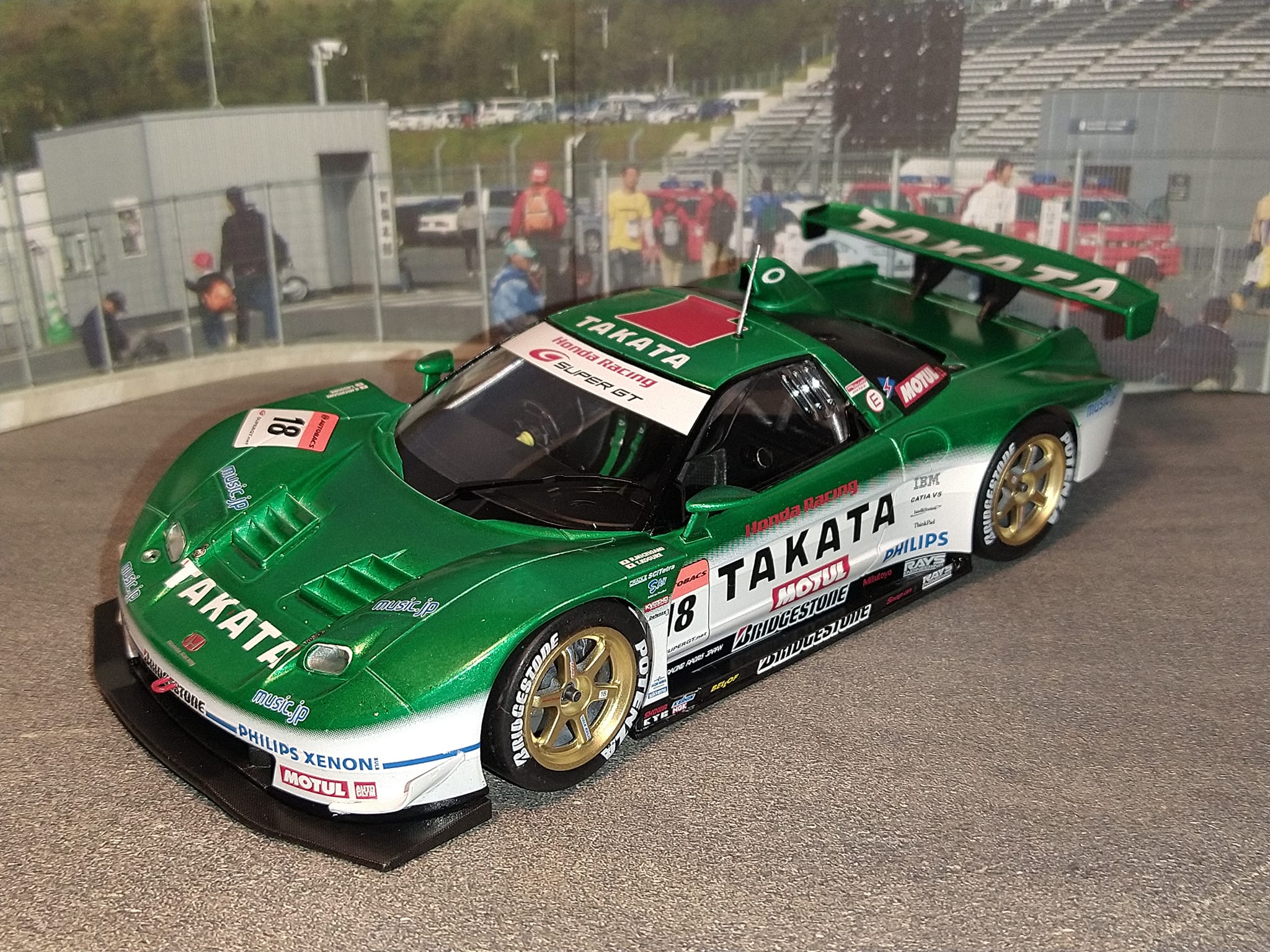 Tamiya Takata Dome NSX finished.