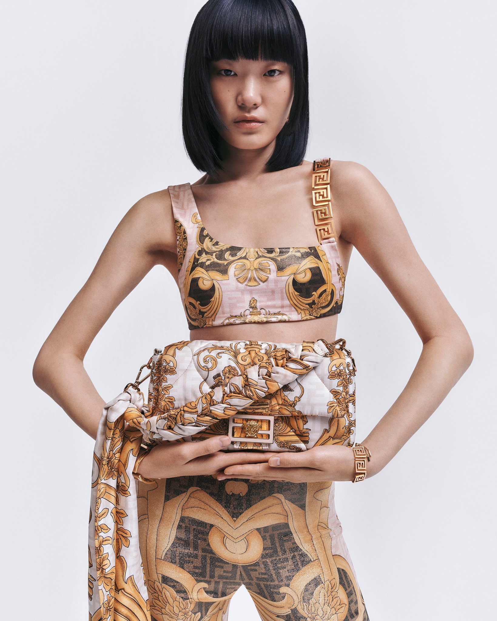 FENDI Ambassador Bang Chan celebrates the new Baguette® 26424 by