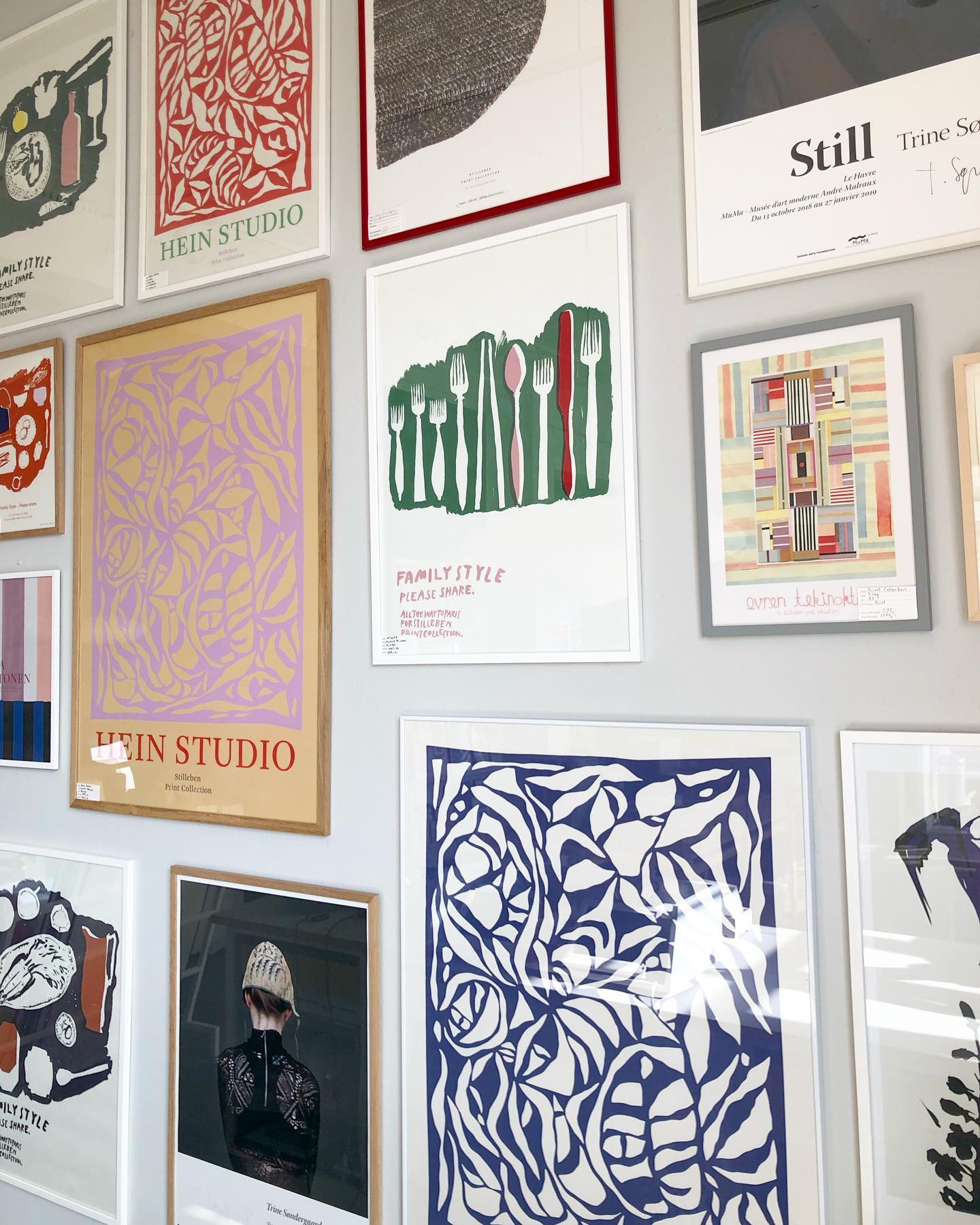 Art hein studio stilleben print collection Heliconia Lava from The Stilleben Print Collection Originates from a handmade papercut Made by Copenhagen based interior brand, Hein