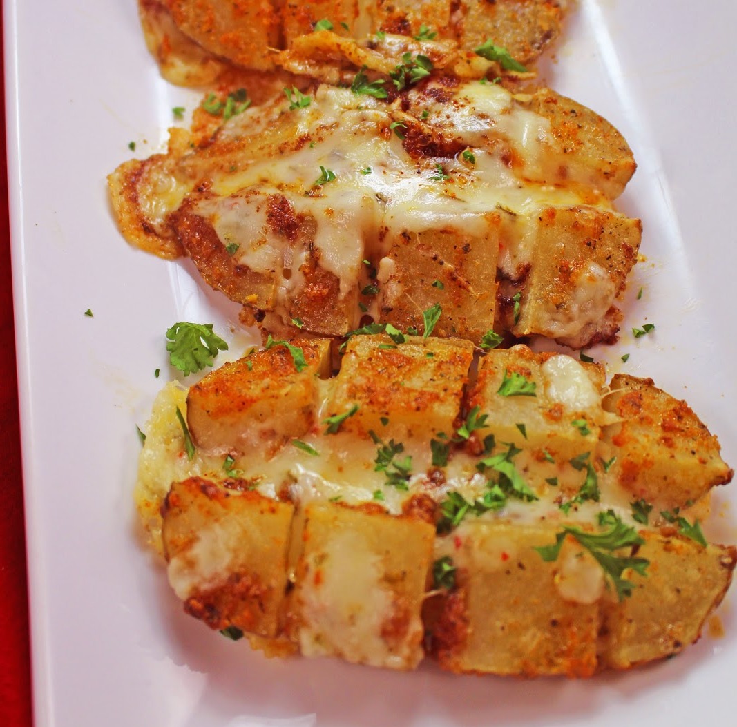 MyFridgeFood.com - Cheesy Tic Tac Pota-Toes!! - Riddle: You bake twice ...