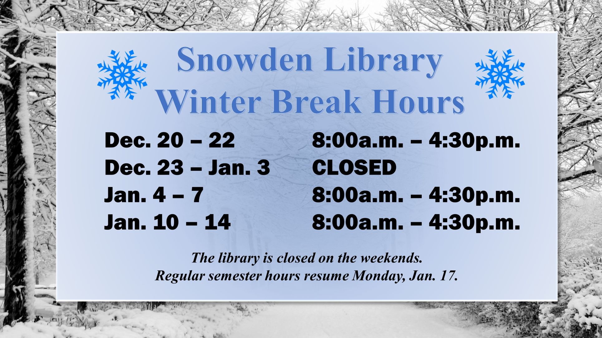 Snowden Library | Williamsport PA