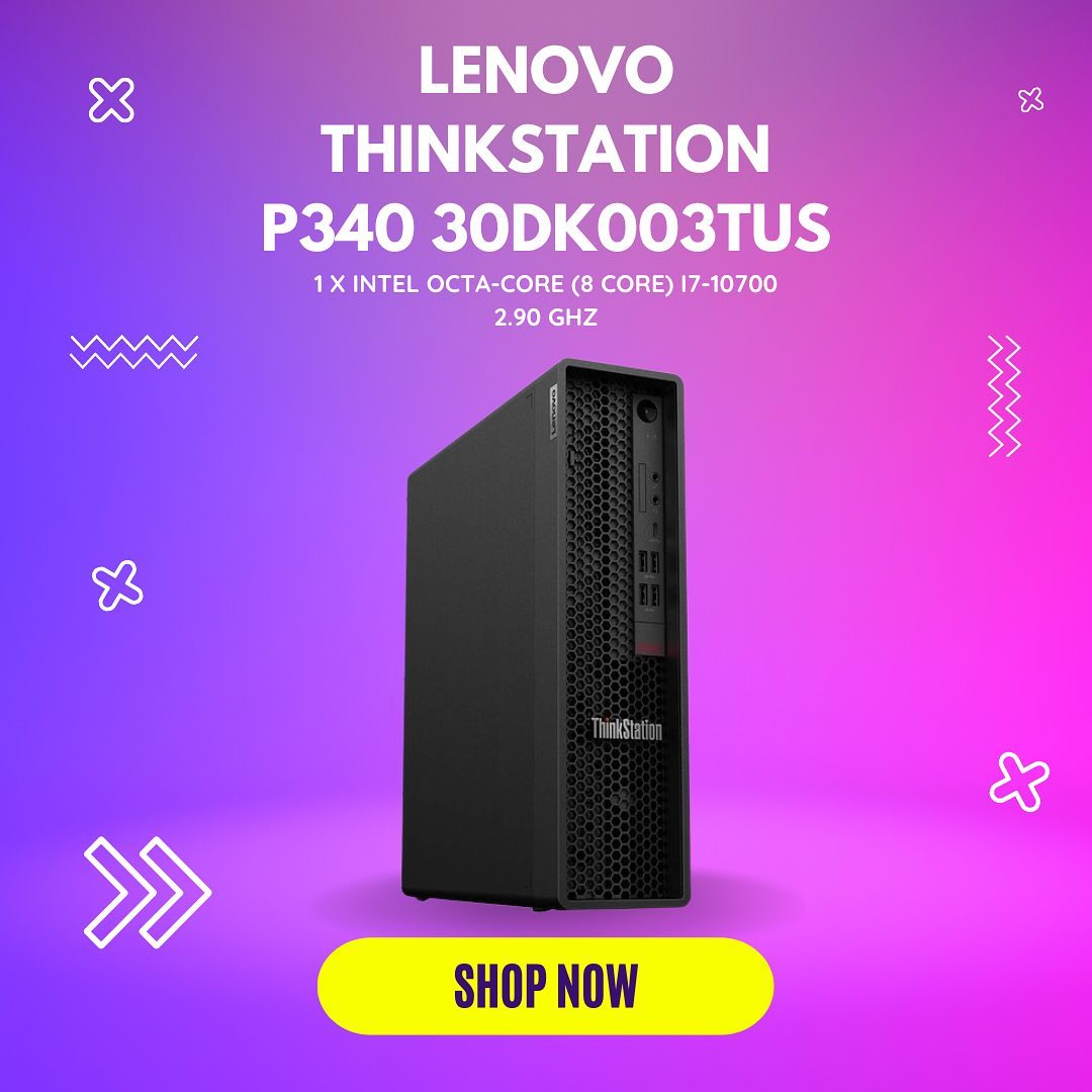Stock4less.com - Lenovo ThinkStation P340 30DK003TUS...