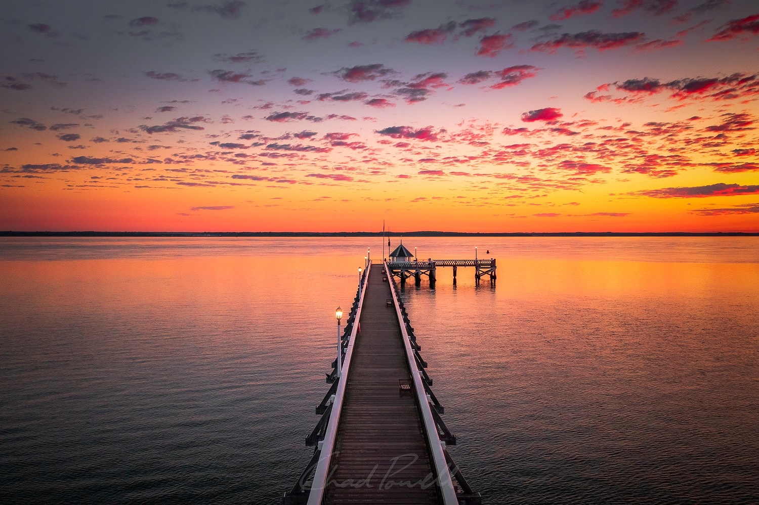 Isle - A shimmering pink sunrise 🌅 📌 Yarmouth Pier 📷 Chad Powell ...