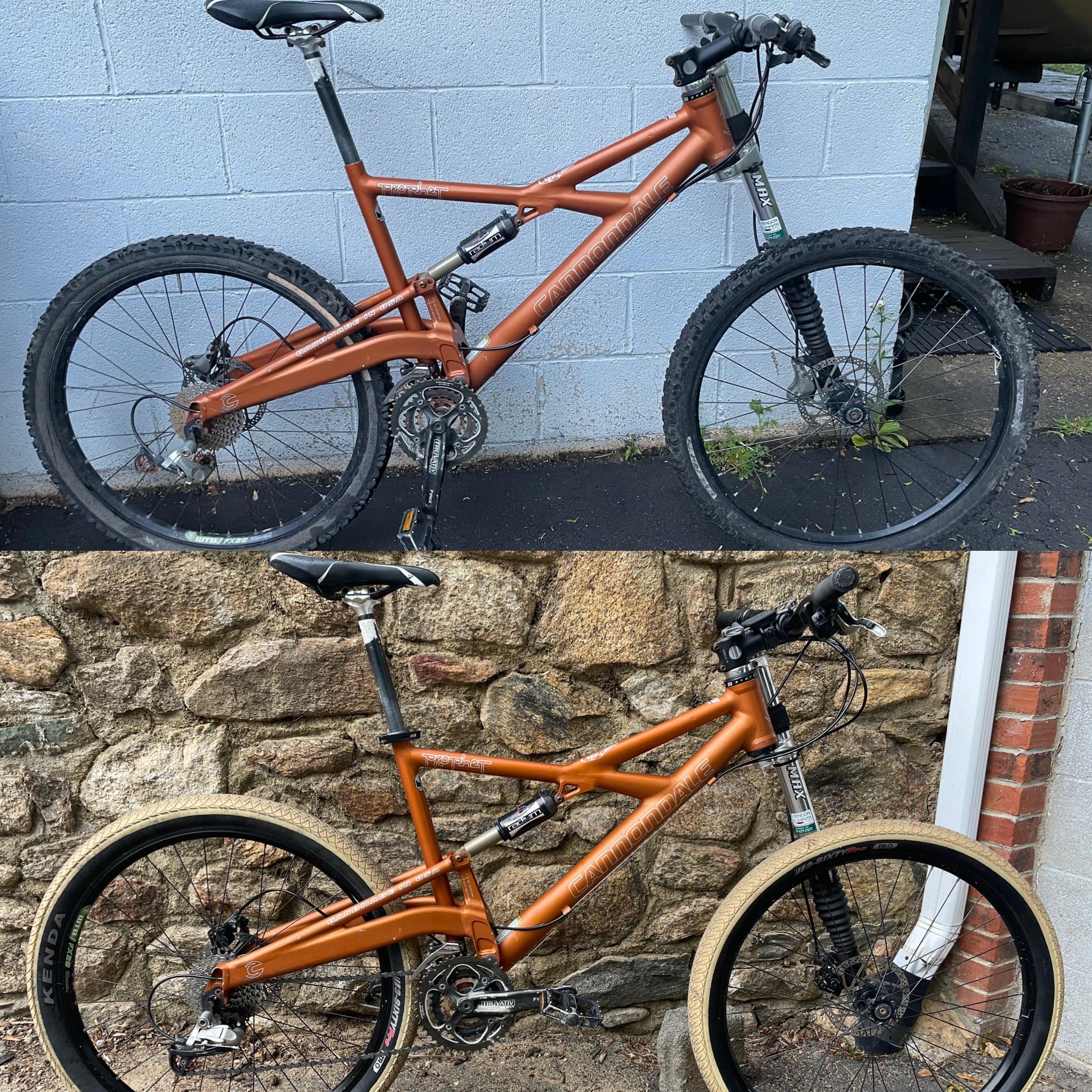 Urban rebranding of Cannondale Prophet bike with LX 9spd shifters