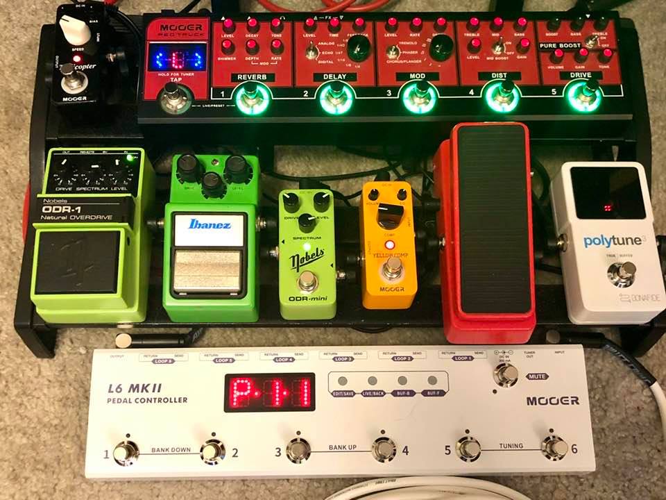 Another shot of the L6 MKII Pedal Controller… #mooer #mooeraudio
