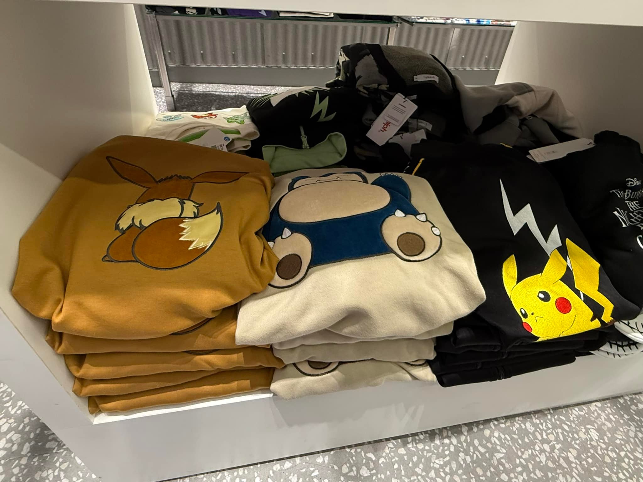 Pokemon and Graniph collaboration merchandise with Pikachu