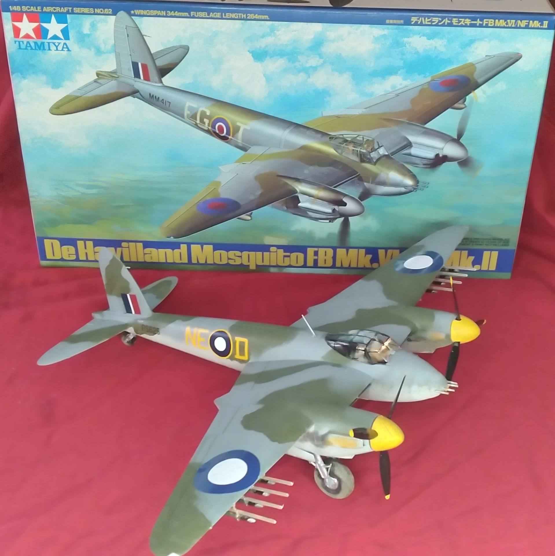 Tamiya 1/48 De Havilland Mosquito FB Mk.VI / NF Mk.II Model Kit – Japanese Import