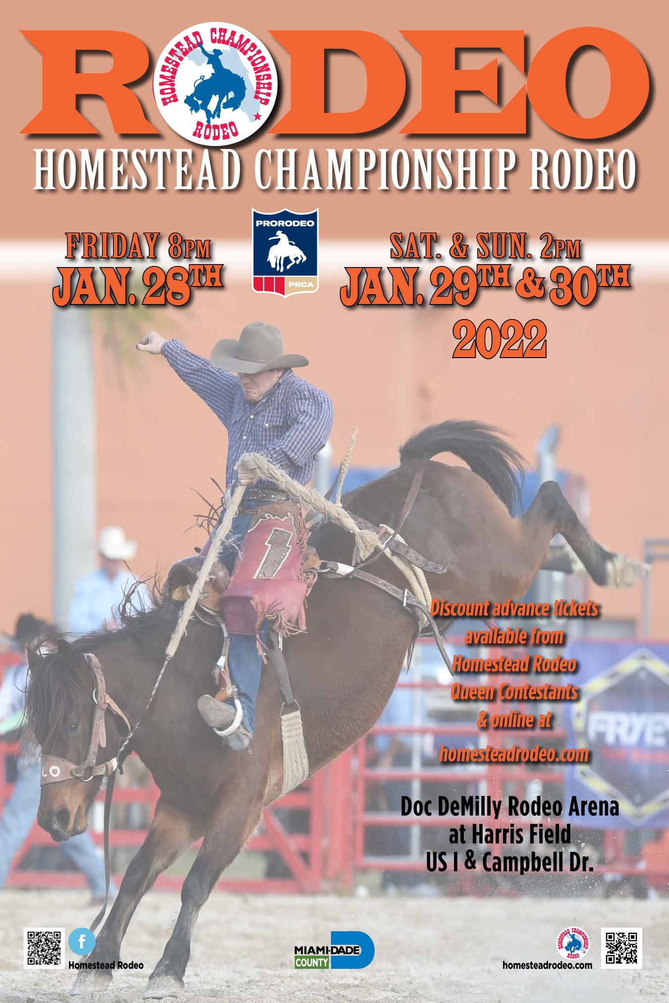 Homestead Rodeo - Our english and spanish posters are now...