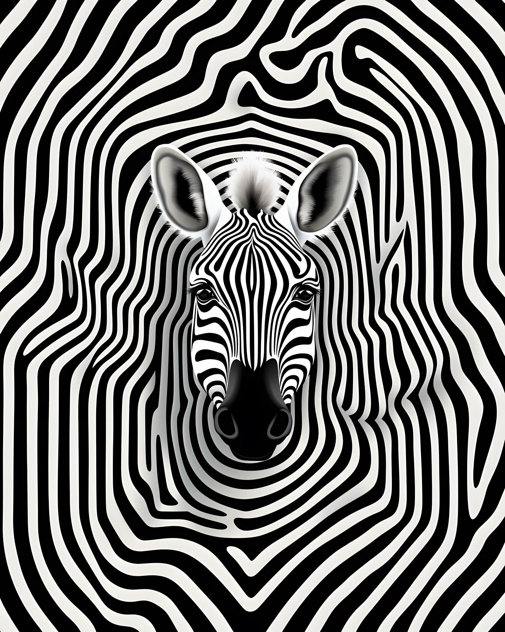 Andy Weisner - Op art animals , inspired by Bridget Rileys... | Facebook