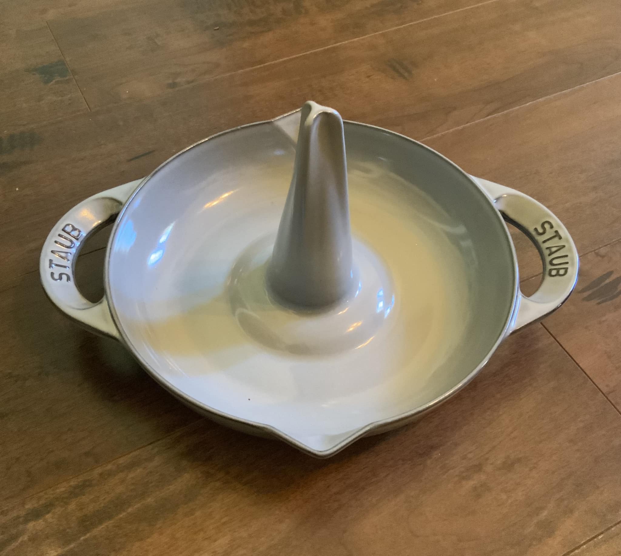 Staub red chicken addition to collection