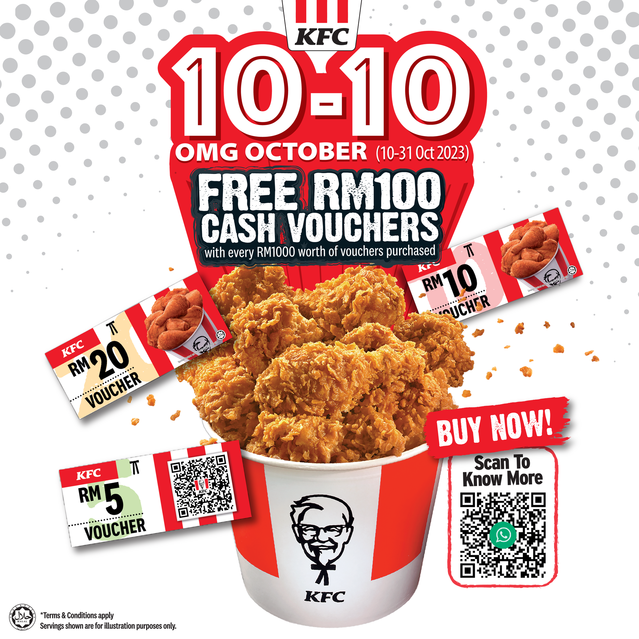 KFC - 🔟.🔟 akhirnya tiba! Kalau nak dapatkan voucher untuk... | Facebook