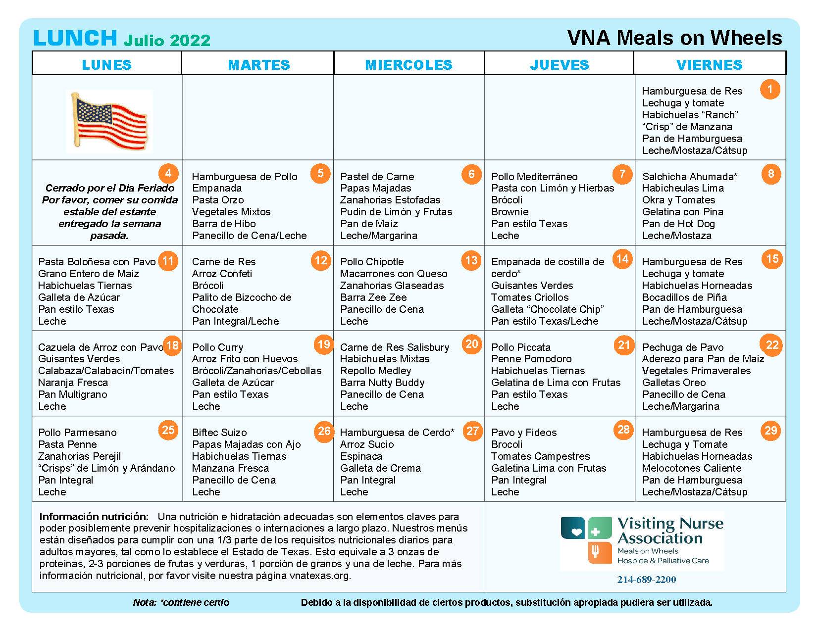 VNA Texas -... - VNA Texas - Meals on Wheels and Hospice