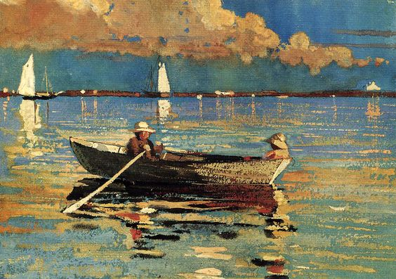 Winslow Homer's 1873 painting of shipbuilding in Gloucester