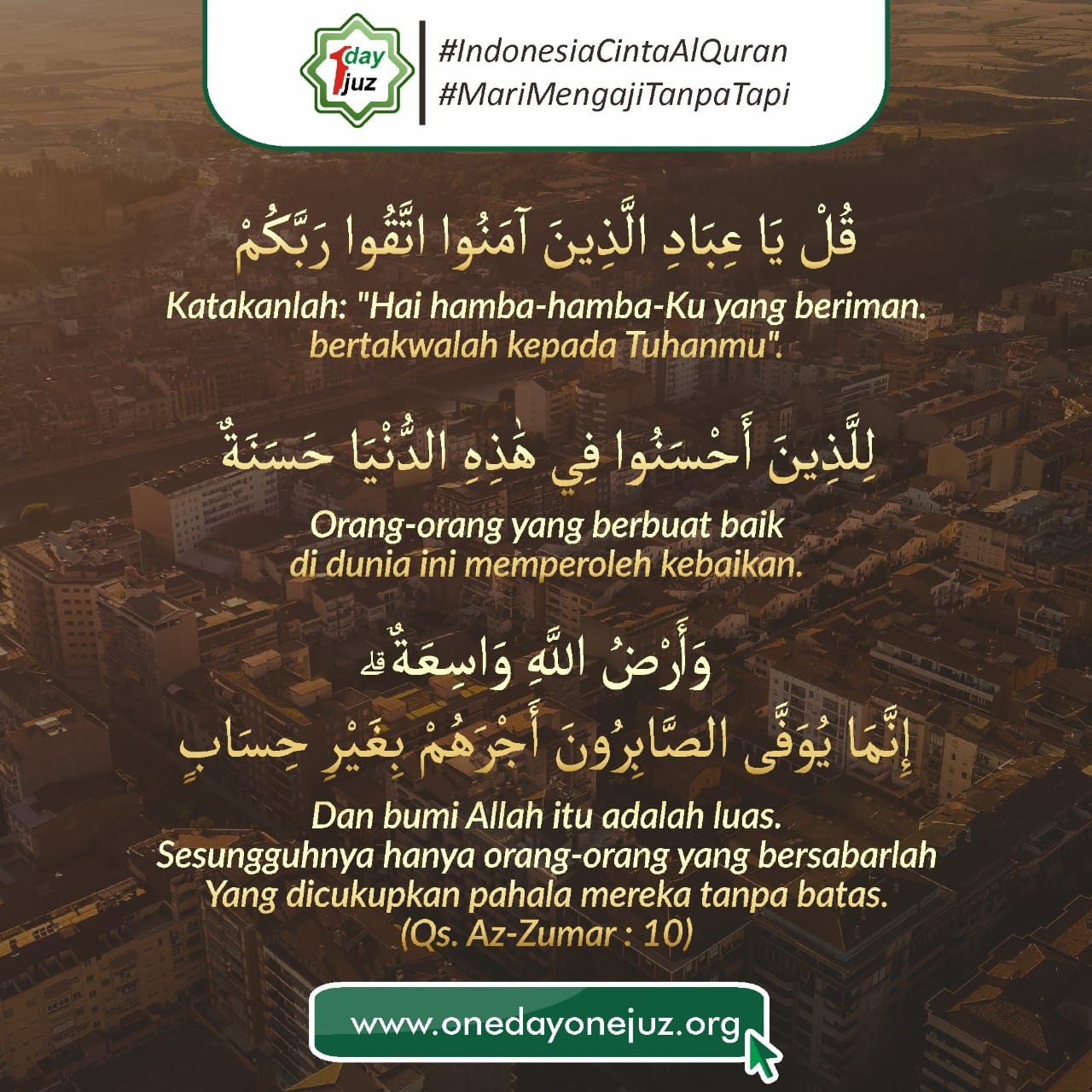One Day One Juz Di Surat Al Baqarah Ayat 35 Kita Diminta Allah Untuk Bertakwa Pada Nya Mengikuti Segala Perintah Nya Dan Menjauhi Segala Larangan Nya Tanpa Tapi Tanpa Nanti Tapi Masih Ada Saja
