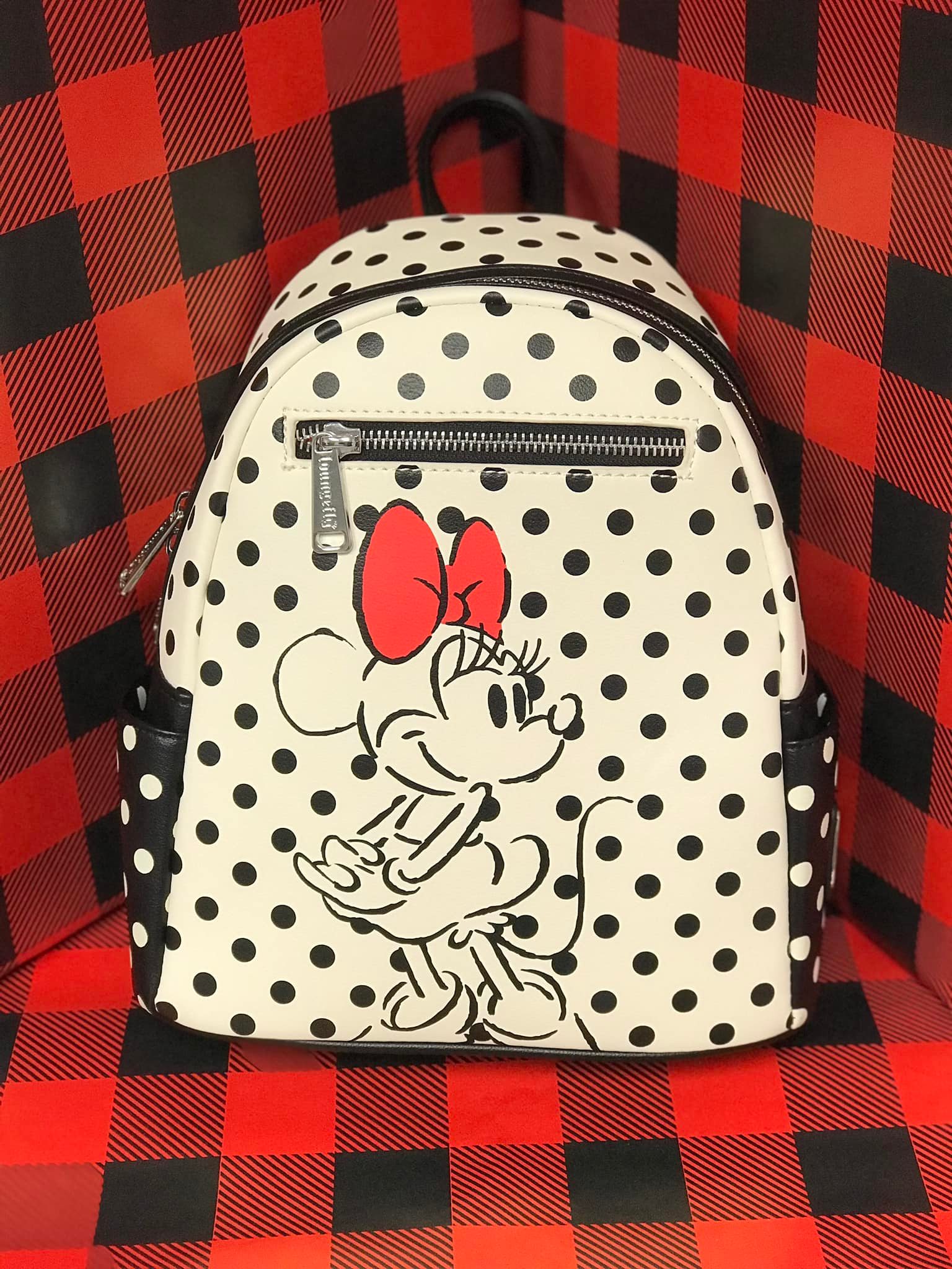disney minnie mouse plush with head polka dot mini backpack Loungefly Sequined Bring along a little holiday magic on all of your wintery adventures with our Minnie Mouse Polka Dot Elf Cosplay Bag Disney Minnie Mouse Backpack for