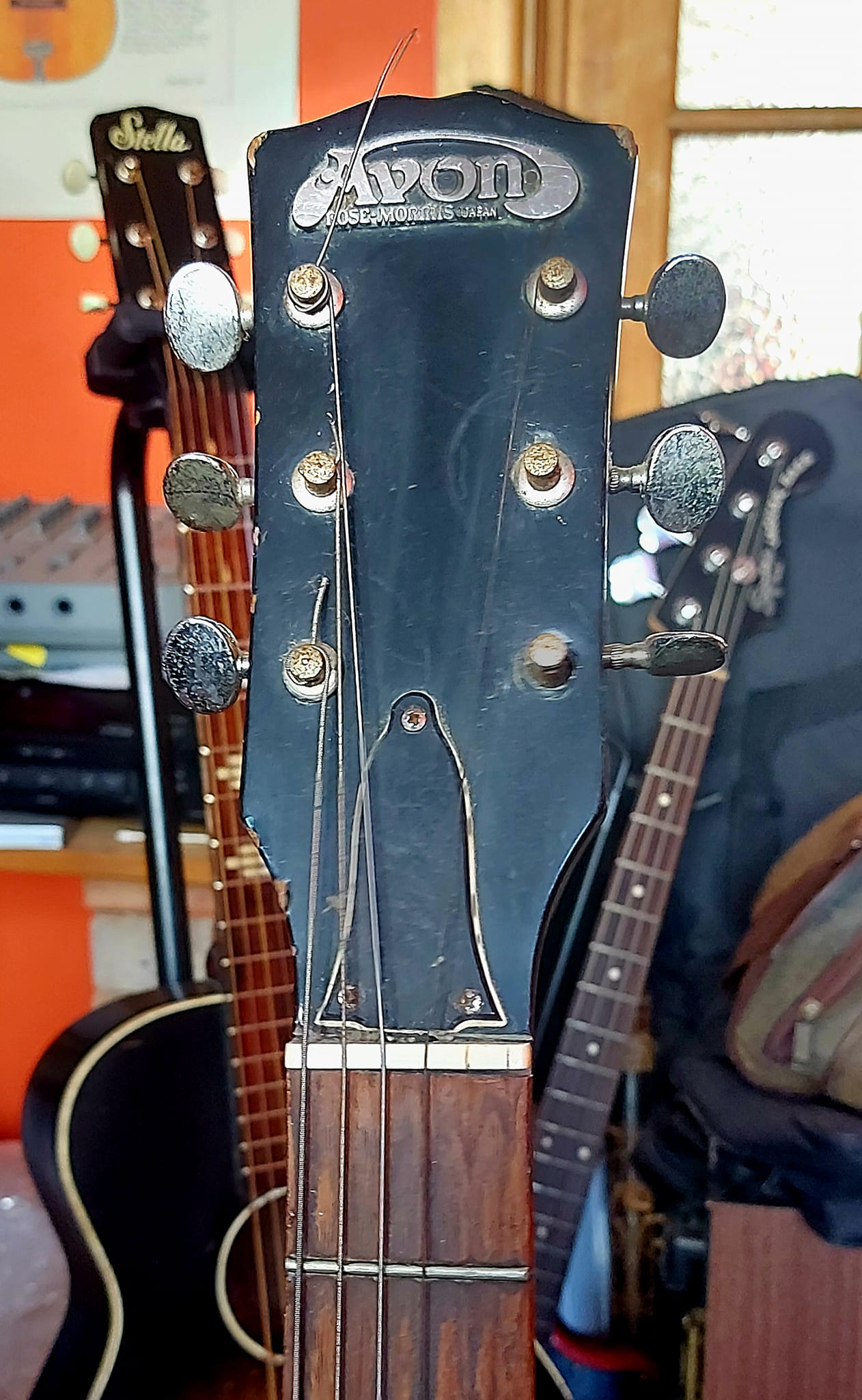 Sold). 1970s Avon Rose Morris, Les Paul copy, made in Japan. Model
