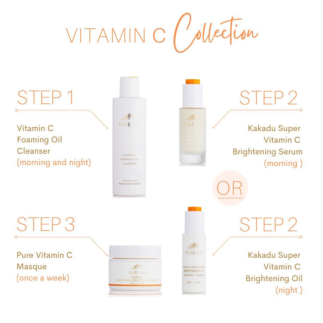 Pure Fiji - 3 steps to your Vitamin C skin...