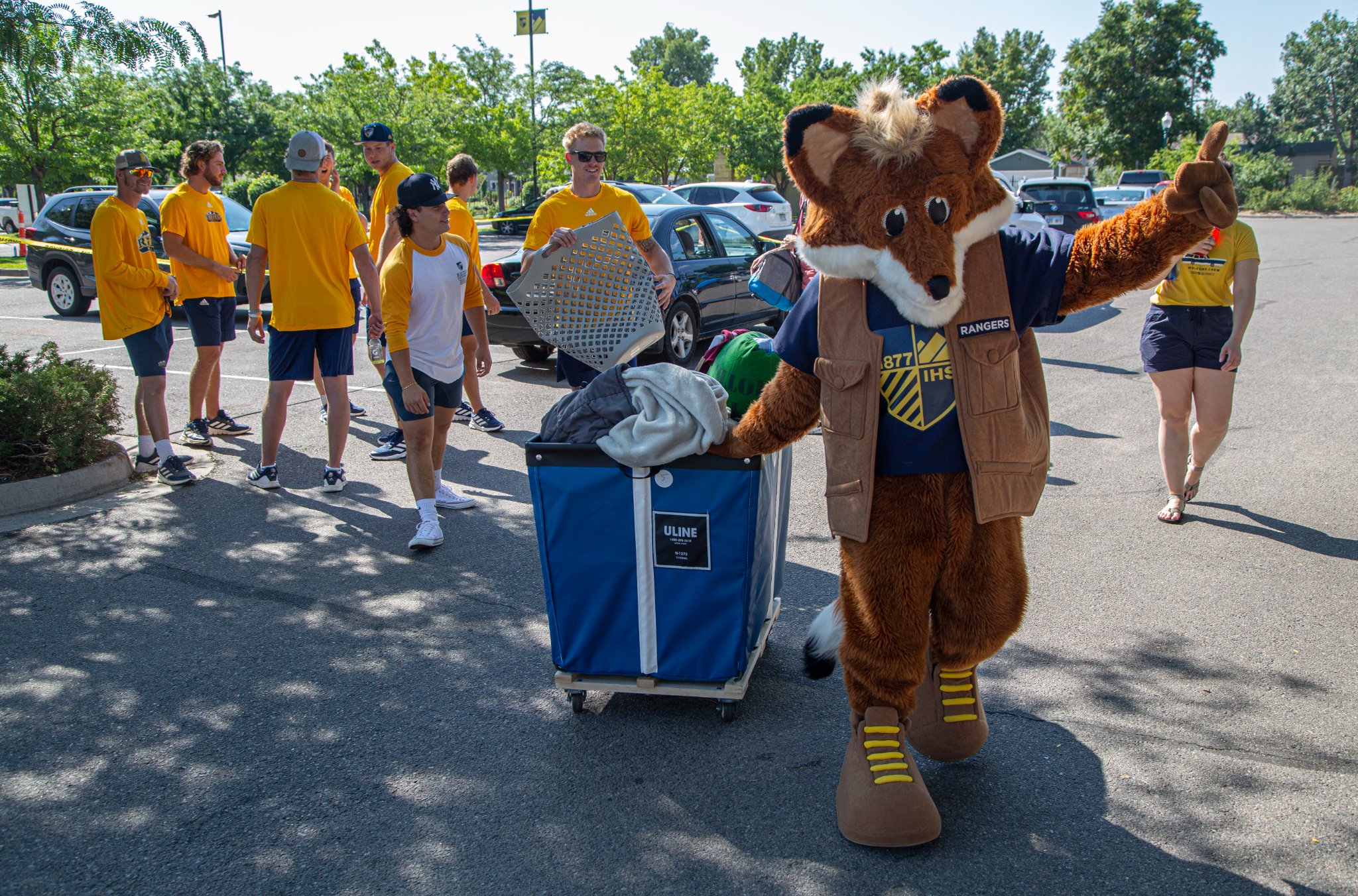 Regis - First-year move-in Regi the Ranger leads the way. We’re so glad ...