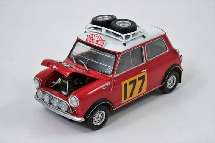Another for the ROY theme. Tamiya 1/24 Mini cooper Monte Carlo rally